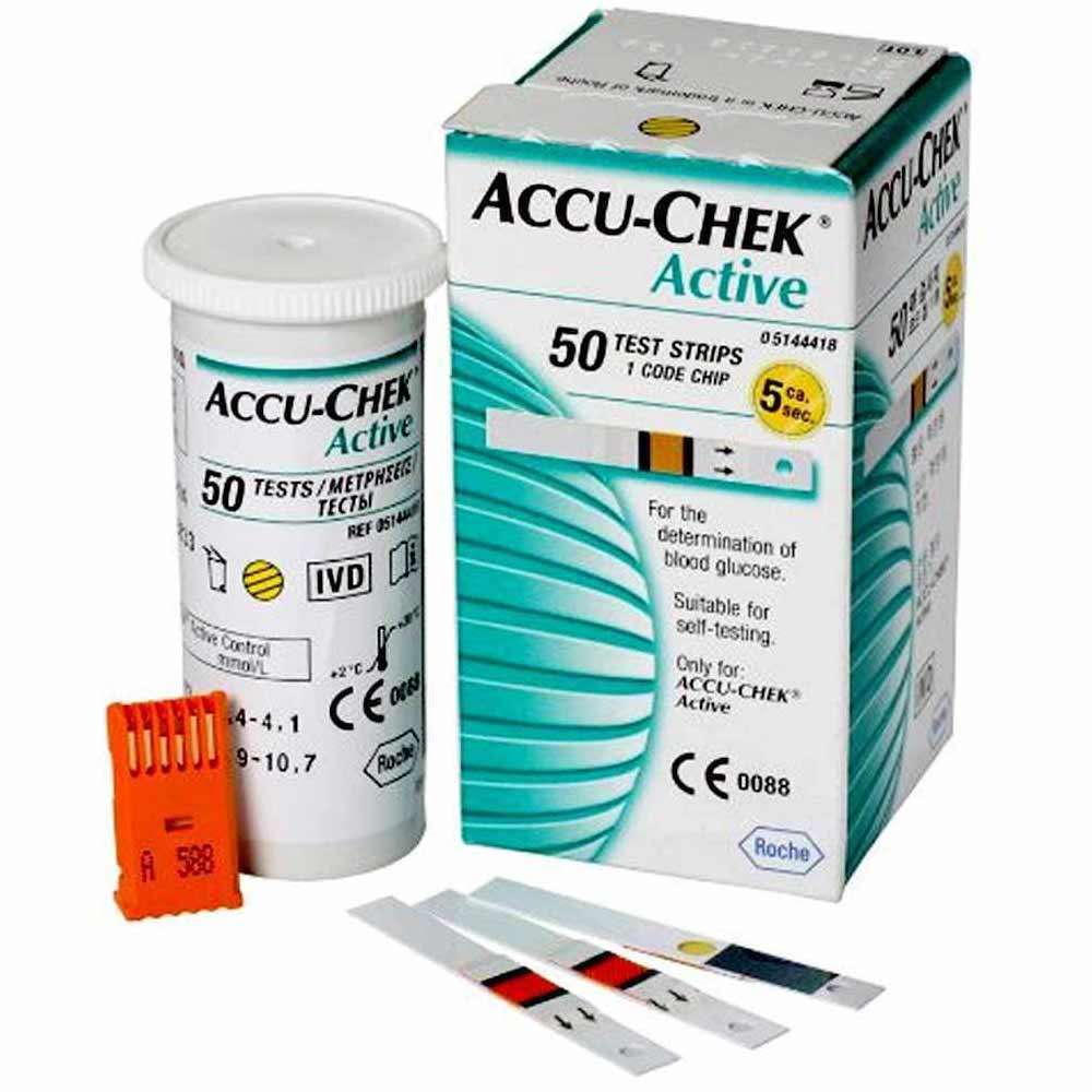 Тест-смужки Accu-Chek Active 50 штук, ACT-2