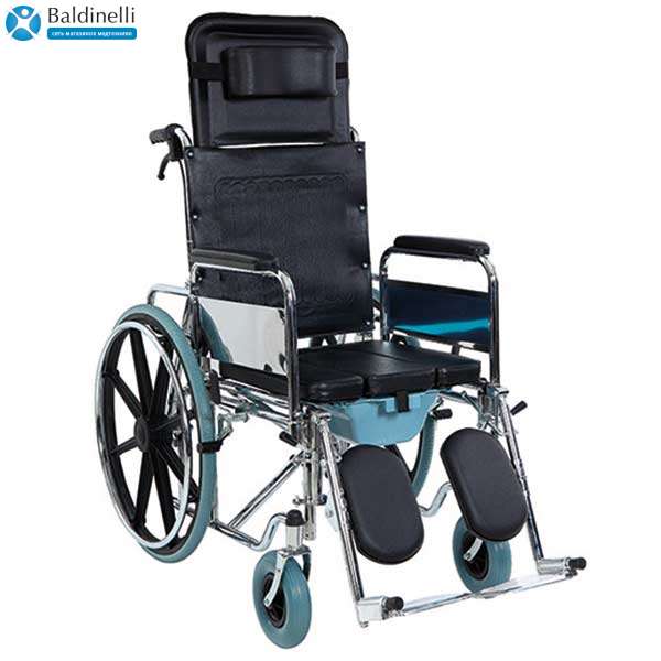 Багатофункціональний інвалідний візок з санітарним обладнанням Golfi-4