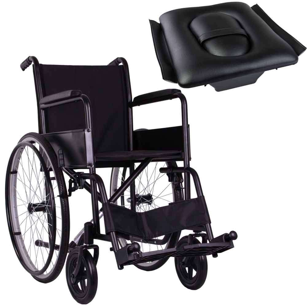 Стандартная инвалидная коляска OSD Economy1 на литых колесах с санитарным оснащением