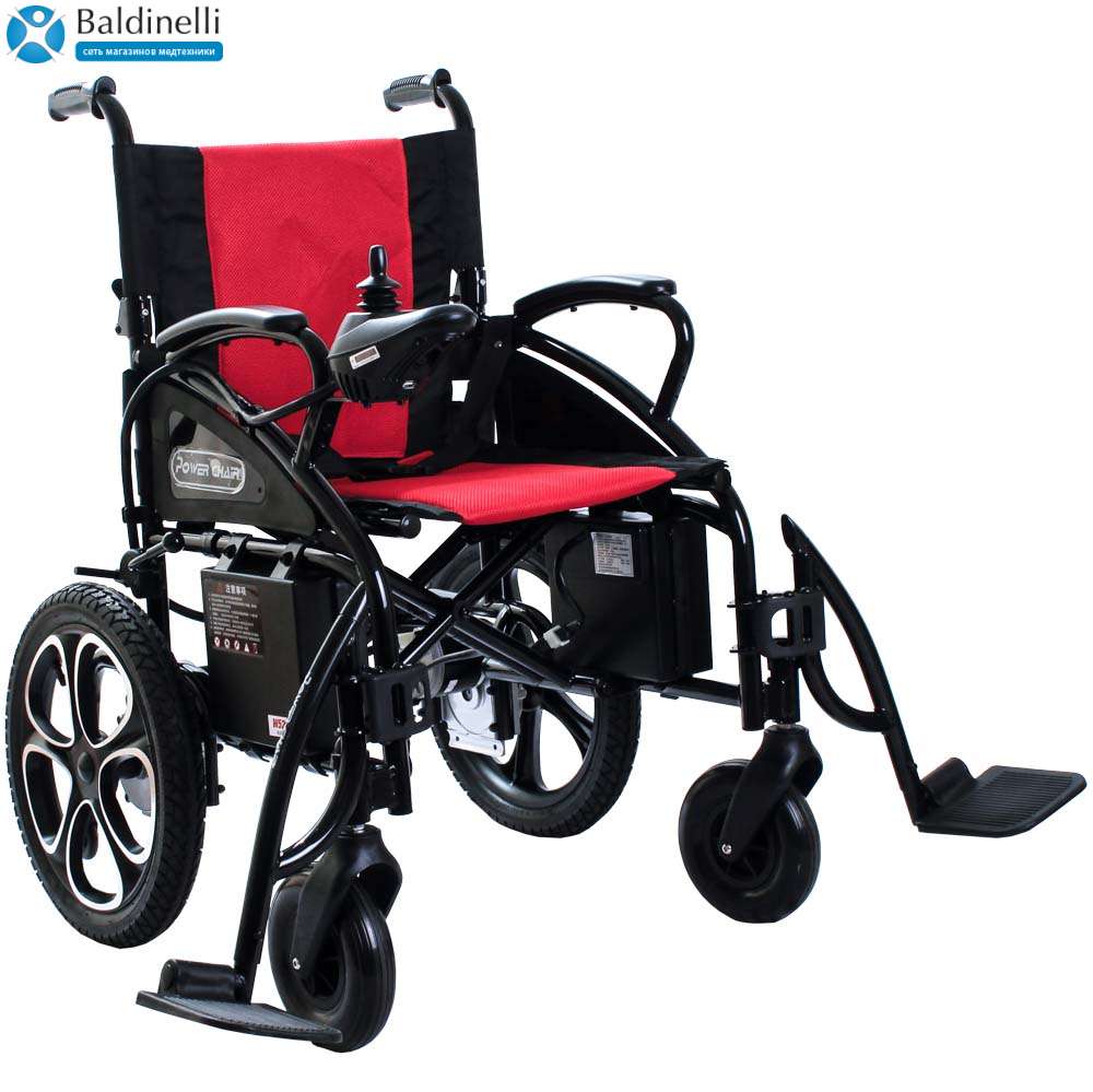 Складная инвалидная коляска с электромотором OSD-LY5213