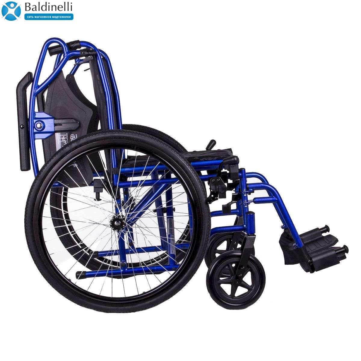 Стандартная инвалидная коляска OSD Millenium 3 Blue с санитарным оснащением