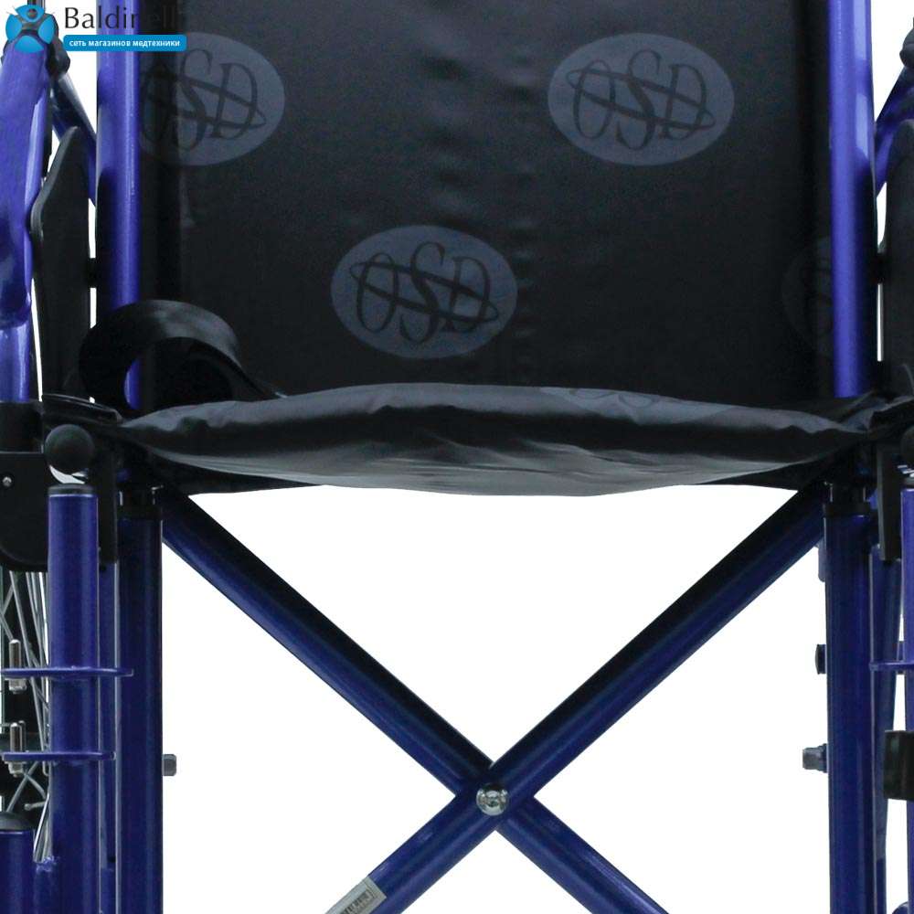 Стандартная инвалидная коляска с санитарным оснащением OSD Millenium 4 Blue OSD-STB4-**+OSD-STD-WC
