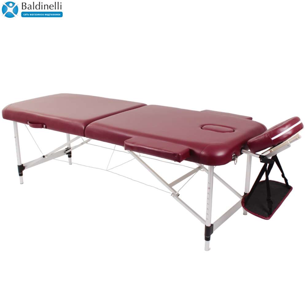 Алюмінієвий складаний масажний стіл (2 секції) SMT-AT025