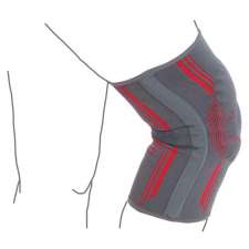 Бандаж на коленный сустав вязанный эластичный усиленный R6104