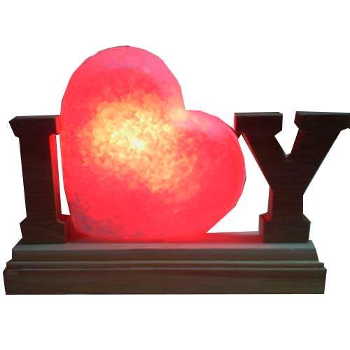 Соляний світильник «Артемсіль», «Серце» (мале стояче з буквами)