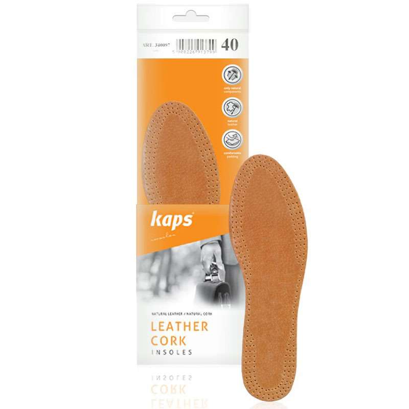 Шкіряна ортопедична устілка «Kaps», Leather Cork