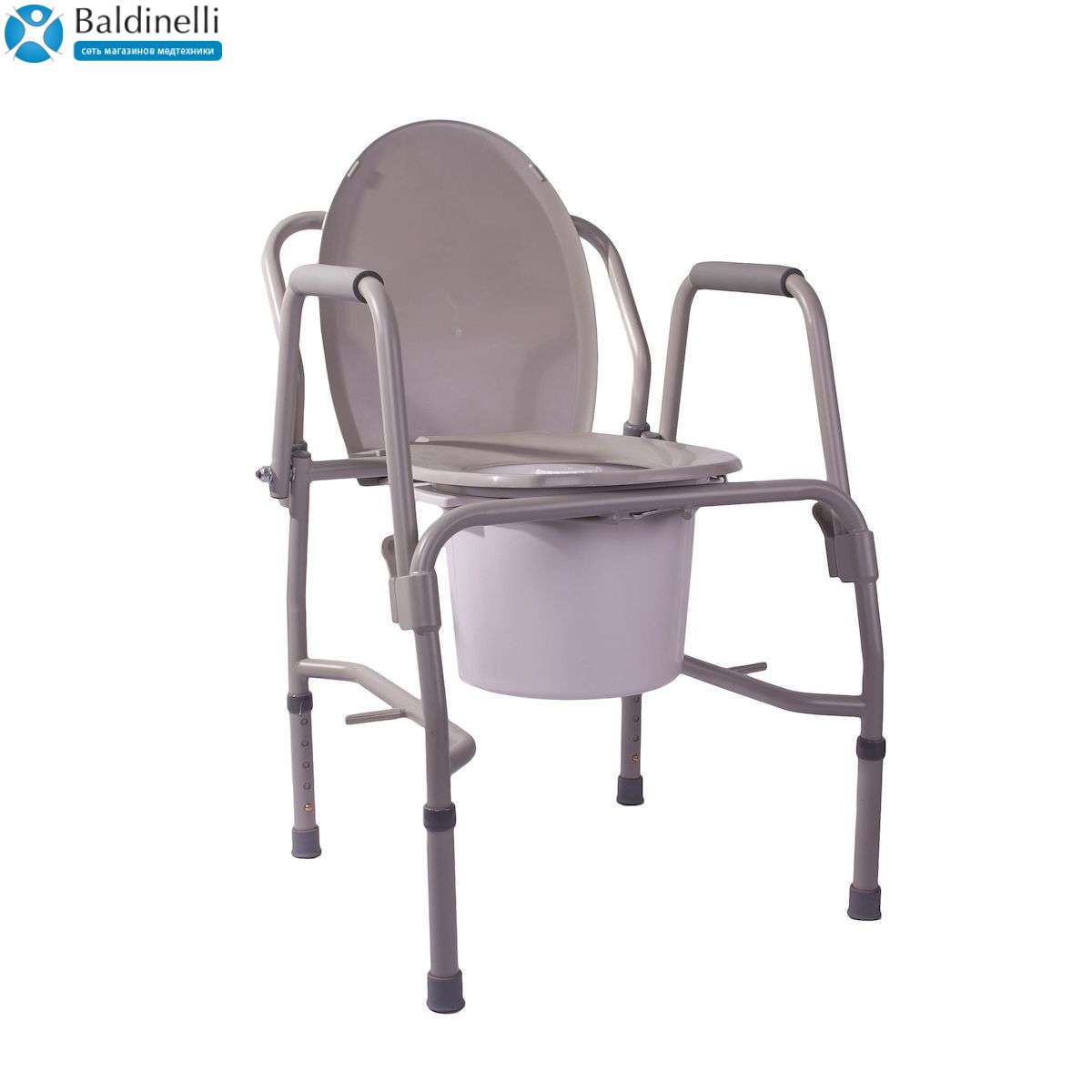 Посилений стілець-туалет з відкидним поруччям OSD-RPM-68680D
